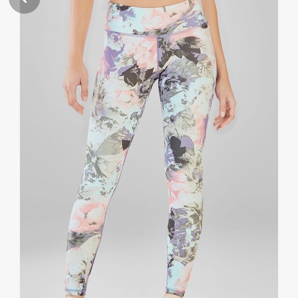 Fabletics Pants - Fabletics MidRise Powerhold Leggings Secret Garden